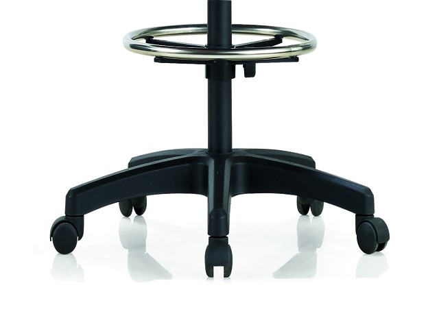 CHAISE DE GUICHET TISSU YL-003A NOIRE AVEC ACCOUDOIR 61*59*105