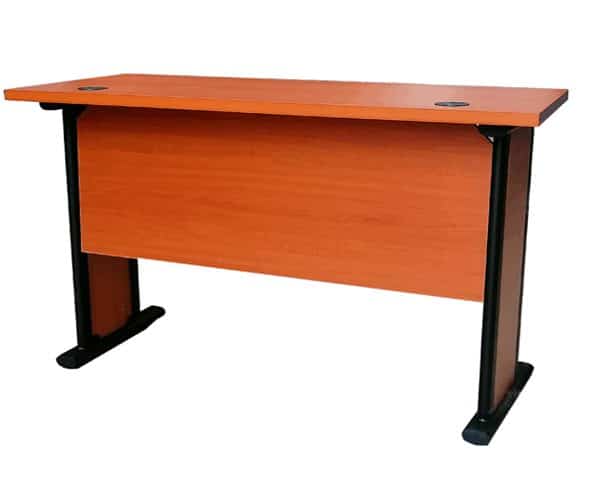 TABLE RETOUR BH 1250 ( 1200x500x725) PIED METAL CLR CHERRY 501/BLCK