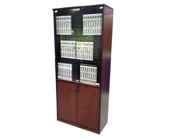 MEUBLE DE RGMT HAUT 2P VITRE 209-AS-CAB 800x410x1980 RED APPLE 621-8