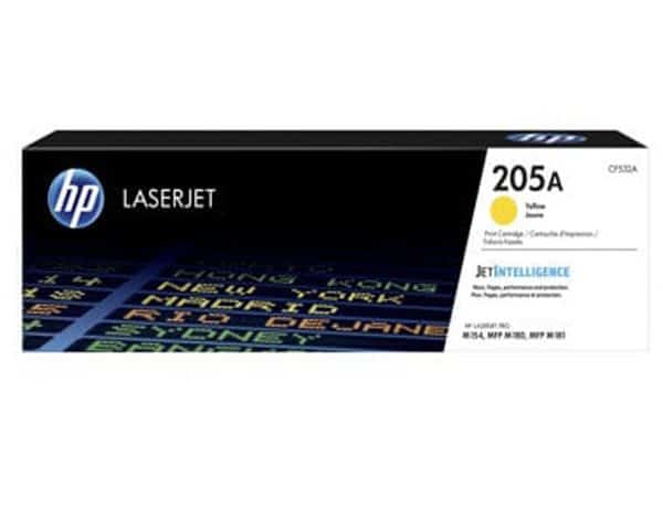 TONER HP LASERJET 205 A JAUNE CF532A POUR HP M181FW