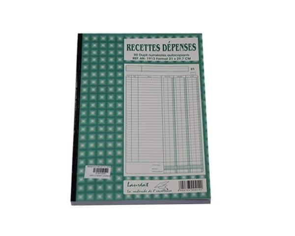 MANIFOLD RECETTES DEPENSES DUPLI A4 210 X297 LAUREAT