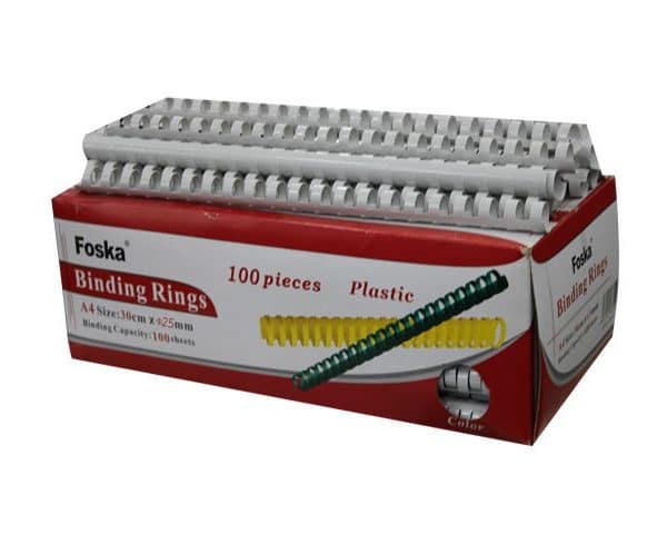 SPIRALE PLAST. 25MM BTE/50 BLANC CB525