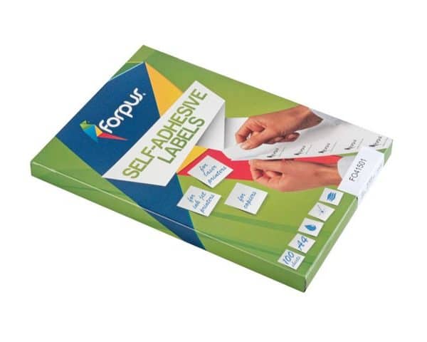 ETIQUETTE LASER BLANCHE 65 pcs 38,1X21,2 mm FO41501