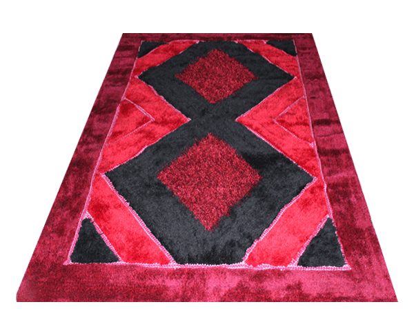 MOQUETTE DE LUXE REF ML 200*300 ROUGE NOIR