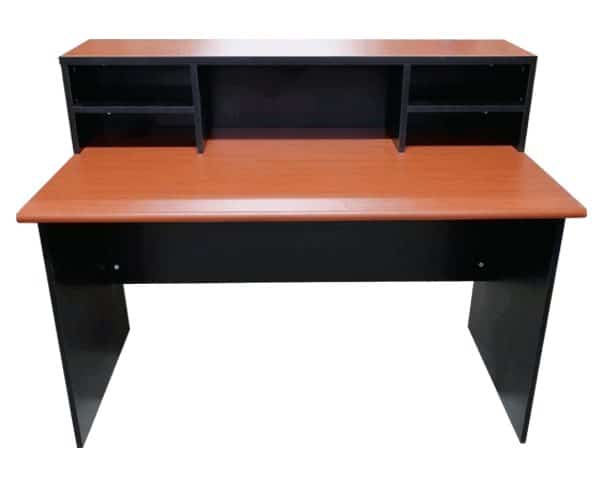 COMPTOIR DE RECEPTION STC C167 (1600x305x285) LIGHT CHERRY/BLACK dest