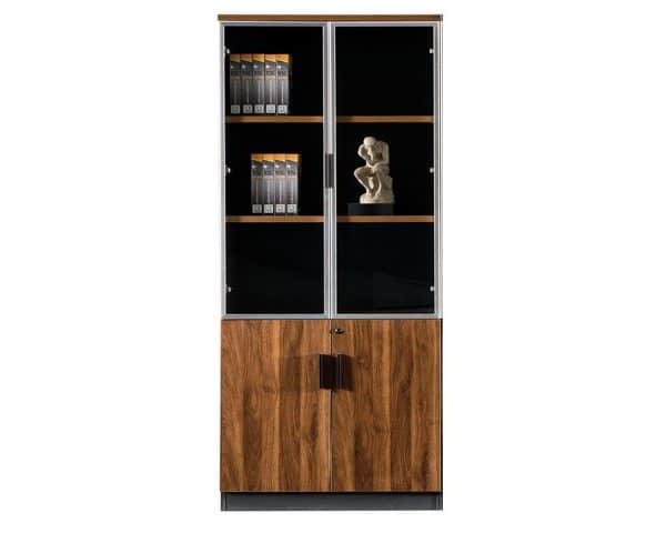 MEUBLE DE RGMT HAUT AF0820 800*400*2000 BROWN 17+GREY