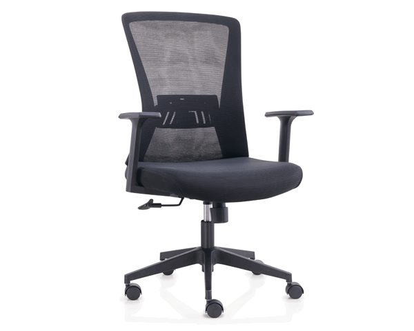 FAUTEUIL SECRETAIRE A MAILLE FLORENCE-BB NOIR