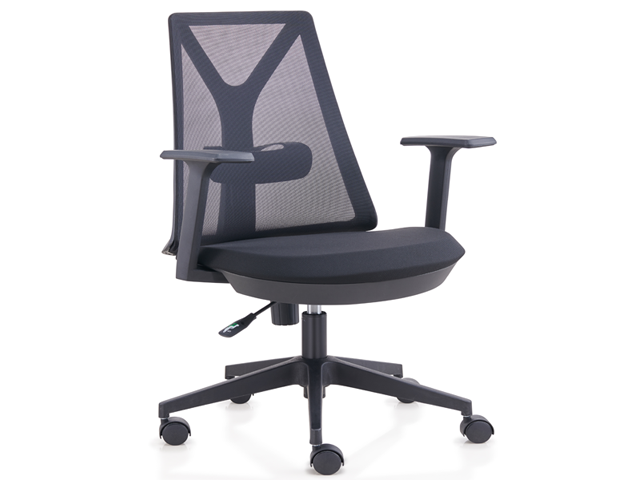 FAUTEUIL SECRETAIRE A MAILLE D1-808BB NOIRE 63*67*97