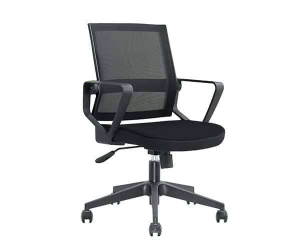 CHAISE SECRETAIRE A MAILLE D1-698BB NOIRE 57*62*100