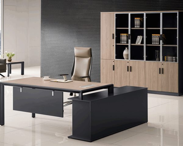 BUREAU DIRECTION MJA03-1612 LEFT 1600*1200*750 MJ BIRCH+LIGHT GREY