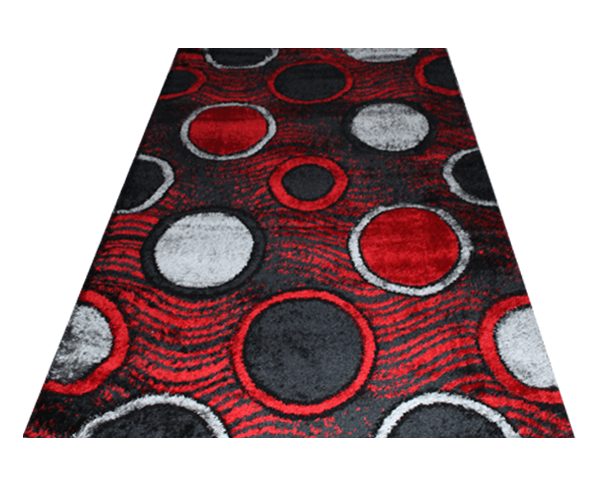 MOQUETTE RENK 200*290 3440 D ROUGE/NOIR/GRIS