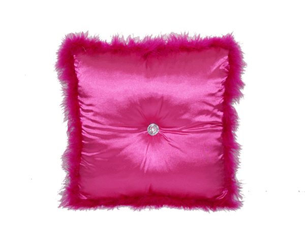 COUSSIN 46X46 ROSE DESTOCKAGE