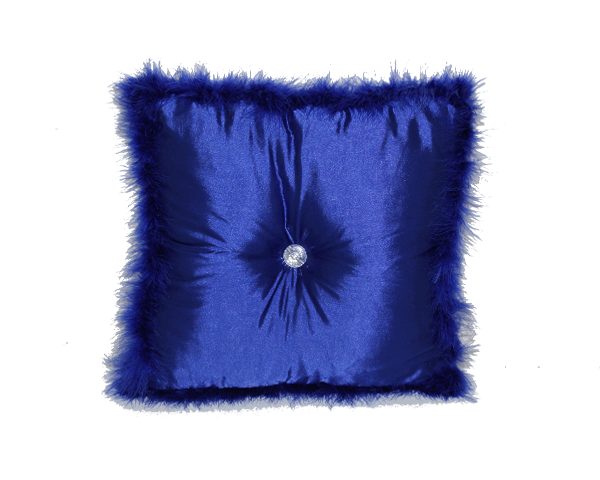 COUSSIN 46X46 BLEU FONCE DESTOCKAGE