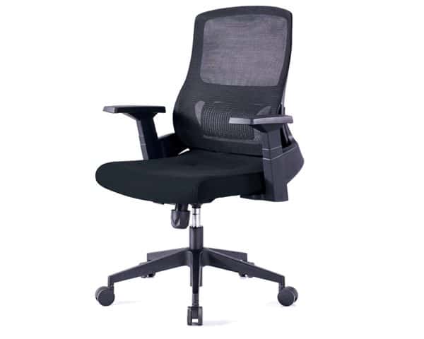 CHAISE SECRETAIRE A MAILLE 398BB NOIRE 62*60*104