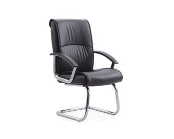 FAUTEUIL VISITEUR PU 111V NOIR