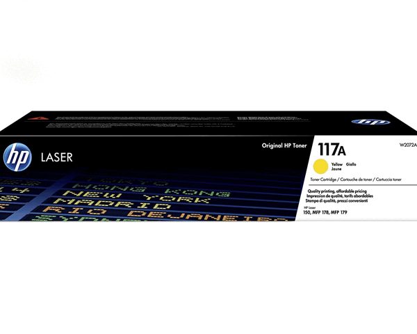 TONER HP LASERJET 117A JAUNE W2072A