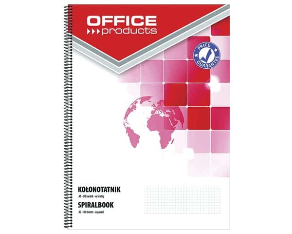 BLOC NOTE 160P A4 SPIRAL 70 gsm OFFICE 16058011-99