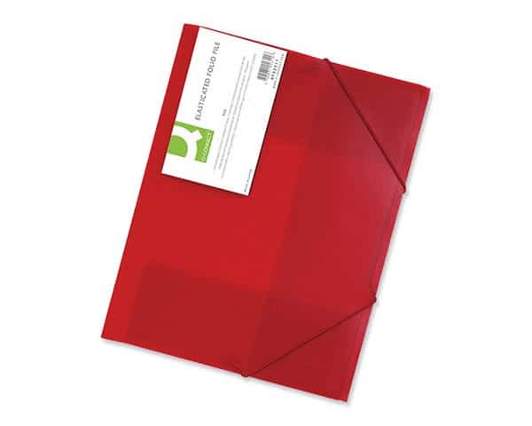 CHEMISE 3 RABATS PLASTIQUE TRANSPARENT ROUGE KF02311 400 micron