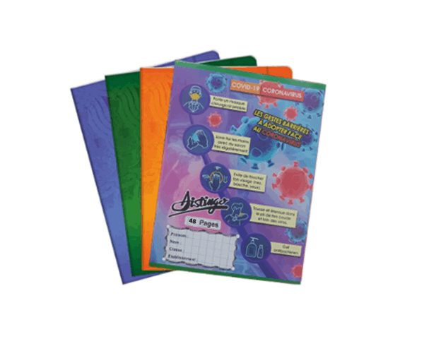 CAHIER 48 PAGES DISTINGO 17X22