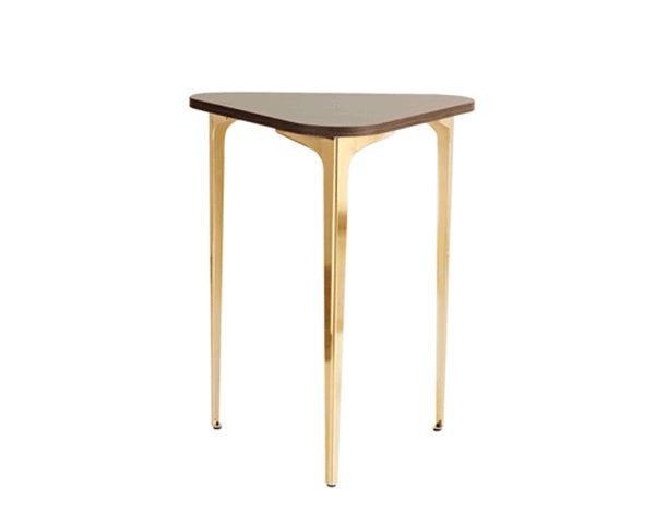 TABLE DE COIN FENTON 595*546*23 COULEUR MARRON DOREE