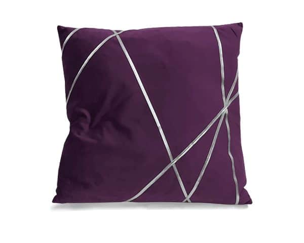 COUSSIN 46X46 MAUVE ARGENTE