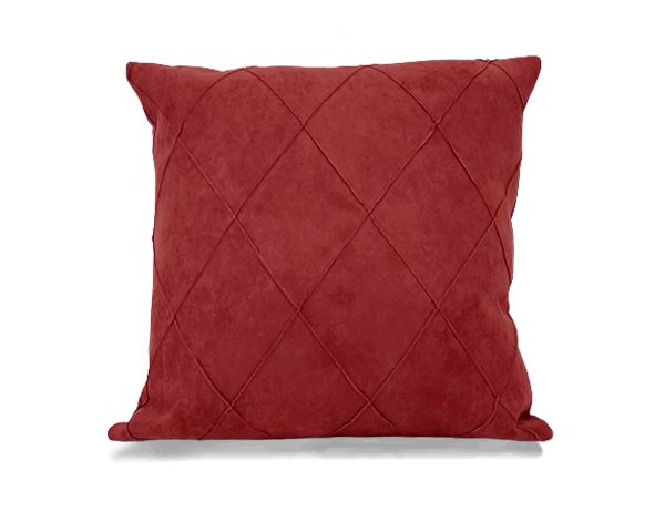 COUSSIN 46X46 ROUGE BORDEAUX