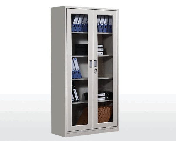 ARMOIRE METAL HAUT PORTE VITRE BATT KD-036B GRIS 2000*1000*400 TOL0.9