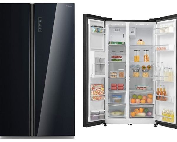 REFRIGERATEUR SBS 710L MIDEA MDRS710FGF22 NOIR 895*745*1788