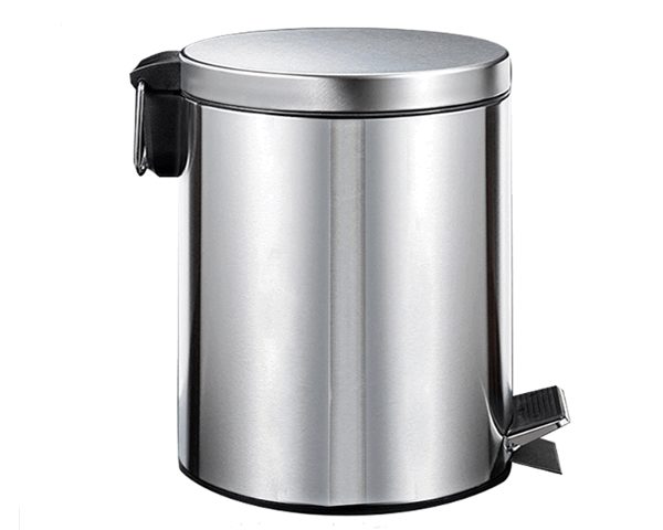 POUBELLE EN INOX A PEDALE 12 Litres FOSKA BS843 25*39 cm