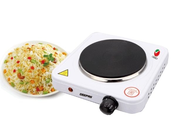 PLAQUE CUISSON 1 FEU ELECTRIC GEEPAS GHP32013 BLANC