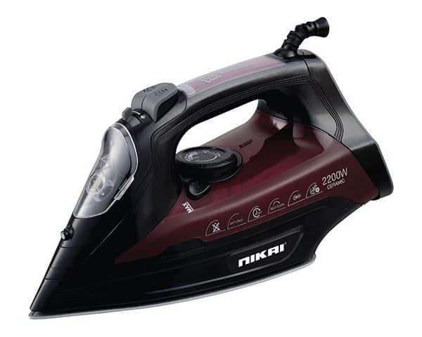 FER A REPASSER A VAPEUR NIKAI 0.36L NSI707TS ROUGE/NOIR