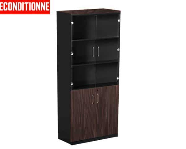 MEUBLE DE RGMT HAUT 2P S/V CK102 800*400*2000 ROSEWOOD ZEBRA NOIR REC
