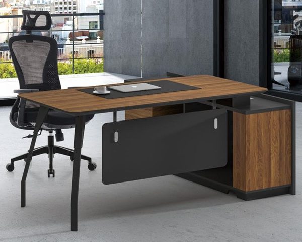 BUREAU DIRECTION KM-111 R 1800*900*760 MELAMINE TP-904 MARRON+GREY