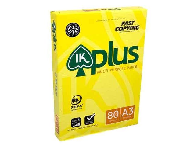 PAPIER A3 IK PLUS HYBRITE 80 Grs Pqt 500 F