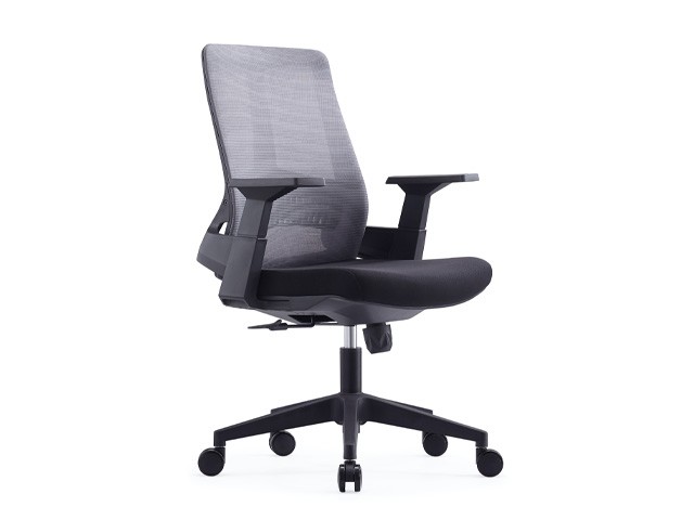 FAUTEUIL SECRETAIRE EN MAILLE 651BB NOIR