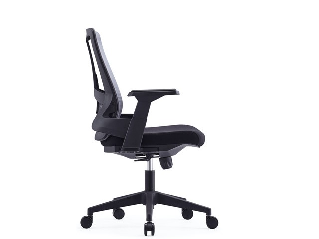 FAUTEUIL SECRETAIRE EN MAILLE 651BB NOIR