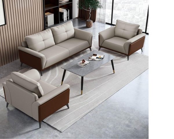 SALON DE BUREAU 5 PLC PU MO-X686 CREM270-36/MARON270-30 100-200*84*86