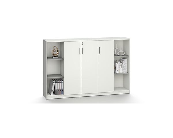 MEUBLE DE RGMT BAS 3P BOIS VG-S0120 2000*400*1300 BMW GREY+DB01 BLANC