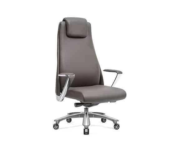 FAUTEUIL DOSSIER HAUT PU DL939A COULEUR GRIS 670*765*127