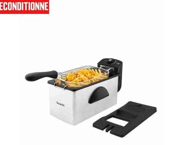 FRITEUSE SAACHI NOIR/BLANC 3 LITRES NLDF 4751 RECOND