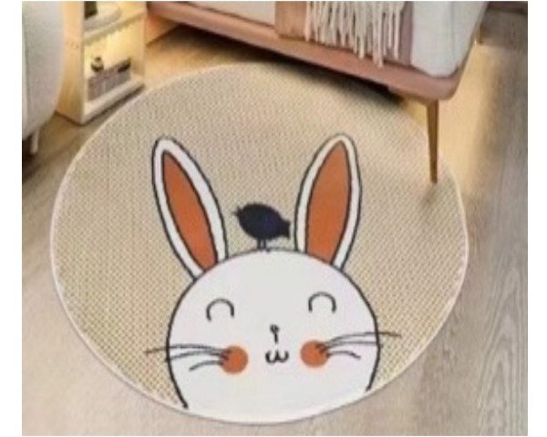 MOQUETTE ENFANT BL-02 K221822D01 133X133 COULEUR BEIGE/ORANGE