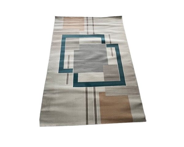 MOQUETTE REF AGL-14 160X230 COULEUR GRIS/BEIGE/BLEU