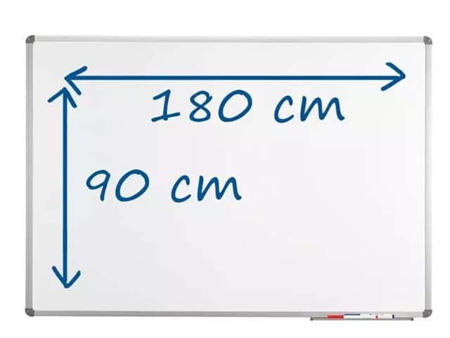 TABLEAU BLANC LAQUE MAGNETIQUE 180X90 cm SWB0918