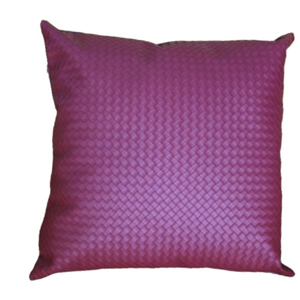 COUSSIN 43X43 REF 01 COULEUR UNIQUE ROUGE BORDEAUX