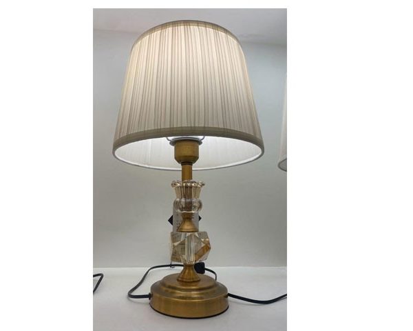 LAMPE DE CHEVET REF 6072 CLR BEIGE/DOREE