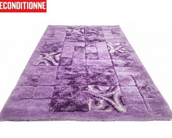 MOQUETTE GM DE LUXE REF GL 300*200 MAUVE CLAIR ET FONCE RECONDITION 1