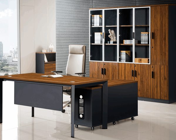 BUREAU DIRECTION AM01-2000 2000*950*750 BROWN 17+GREY