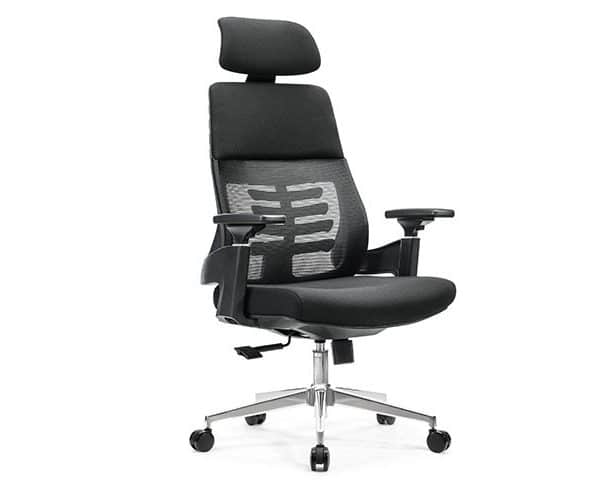 FAUTEUIL DOSSIER HAUT 691AB-D NOIR