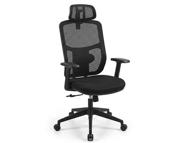 CHAISE SECRETAIRE EN MAILLE 648AB NOIRE