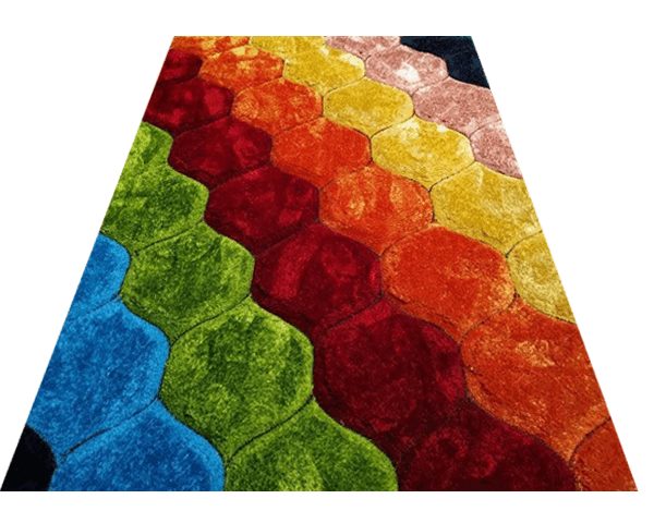 MOQUETTE MM DE PUFFY STYLE 160X230 P549A 21ORANGE/ANTHRACITS DESTOCKA
